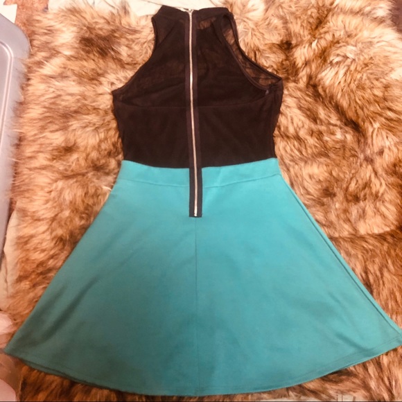 Charlotte Russe Med sheer top color block dress - Picture 7 of 8